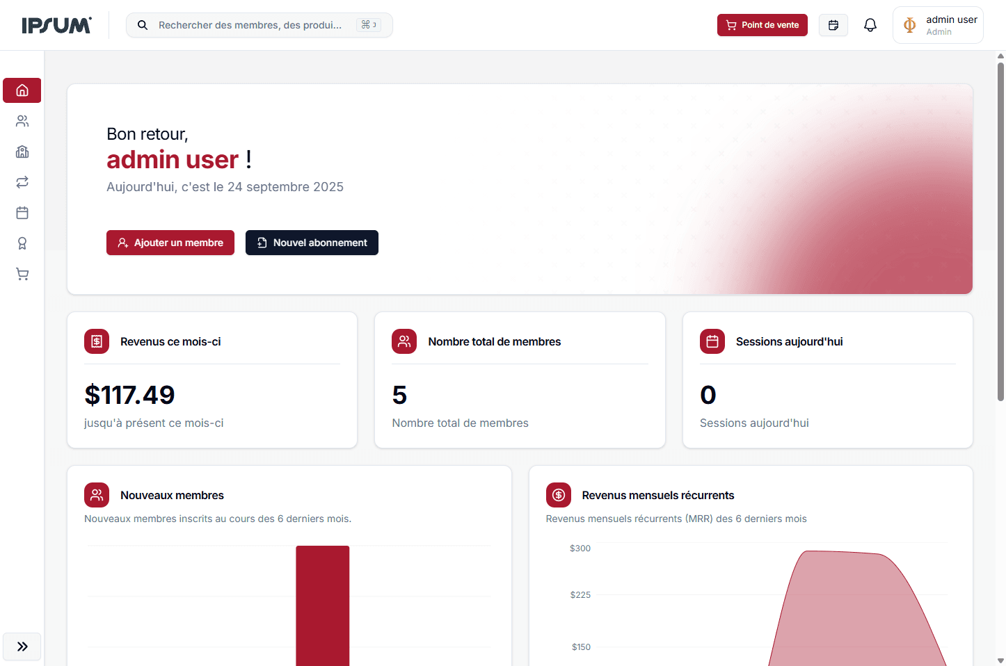 Members – Gym Management SaaS